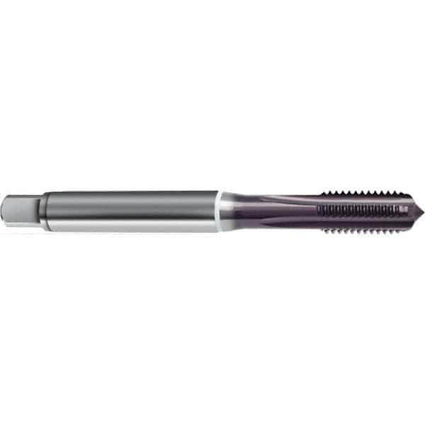 Guhring - M8x1.25 Metric 6HX 4 Flute TiAlN Finish High Speed Steel Straight Flute Standard Hand Tap - Modified Bottoming, Right Hand Thread, 90mm OAL, D5/D6 Limit - Exact Industrial Supply