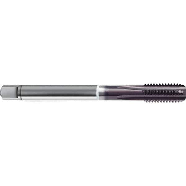 Guhring - M10x1.50 Metric 6HX 4 Flute TiAlN Finish High Speed Steel Straight Flute Standard Hand Tap - Modified Bottoming, Right Hand Thread, 100mm OAL, D5/D6 Limit - Exact Industrial Supply
