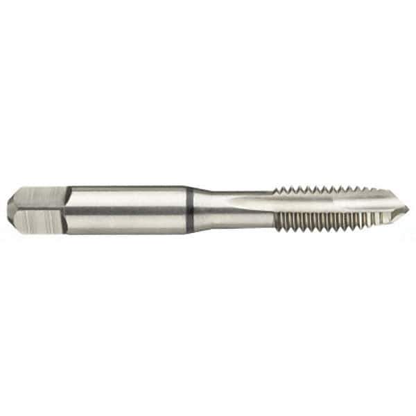 Guhring - #5-40 UNC 2B 2 Flute Bright Finish High Speed Steel Straight Flute Standard Hand Tap - Plug, Right Hand Thread, 2.205" OAL, H2/H3 Limit - Exact Industrial Supply