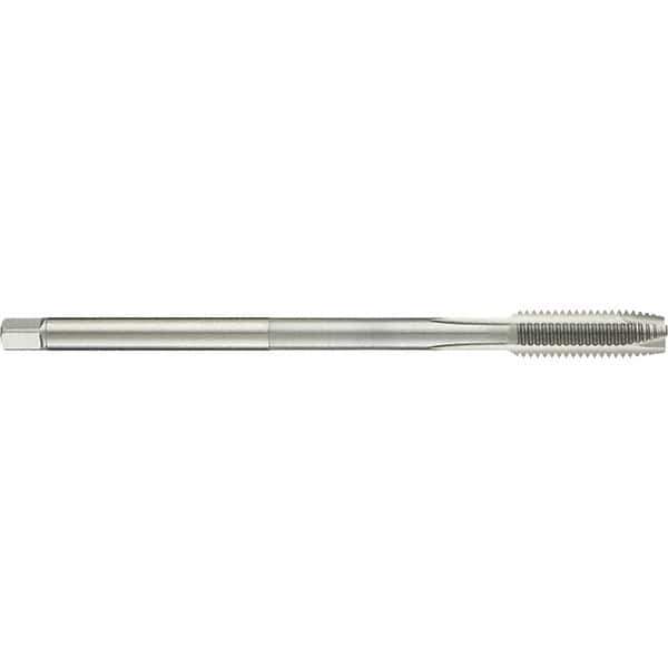 Guhring - M8x1.25 Metric 6H 3 Flute Bright Finish High Speed Steel Straight Flute Standard Hand Tap - Plug, Right Hand Thread, 140mm OAL, D4/D5 Limit - Exact Industrial Supply