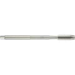 Guhring - M8x1.25 Metric 6H 3 Flute Bright Finish High Speed Steel Straight Flute Standard Hand Tap - Plug, Right Hand Thread, 140mm OAL, D4/D5 Limit - Exact Industrial Supply