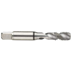 Guhring - 4-40 UNC 2 Flute 2B Modified Bottoming Spiral Flute Tap - High Speed Steel, Bright Finish, 2.205" OAL, Right Hand Flute, Right Hand Thread, H2/H3, Series 3931 - Exact Industrial Supply