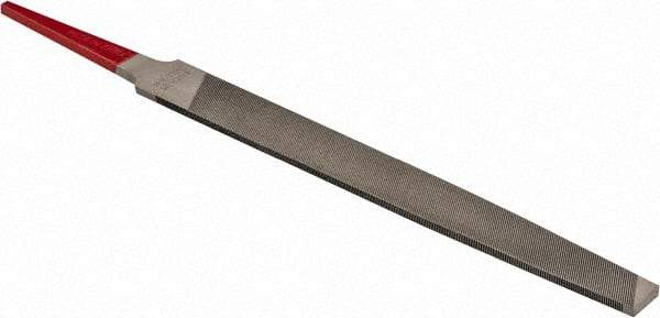 Simonds File - 4" Long, Second Cut, Mill American-Pattern File - Single Cut, Tang - USA Tool & Supply