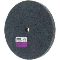 Standard Abrasives - 6" Diam, 1/2" Face Width, 1/2" Center Hole, Fine Grade, Silicon Carbide Deburring Wheel - Unitized, Soft Grade - USA Tool & Supply