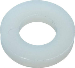 Made in USA - 1/4" Screw, Grade 6/6 Nylon Standard Flat Washer - 6.53mm ID x 1" OD, 2.36mm Thick - USA Tool & Supply