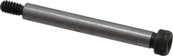 Value Collection - 1/4" Shoulder Diam x 2" Shoulder Length, #10-24 UNC, Hex Socket Shoulder Screw - 4140 Alloy Steel, Uncoated, 3/16" Head Height x 3/8" Head Diam - USA Tool & Supply