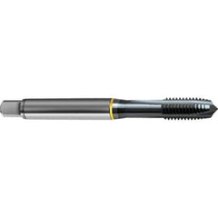Guhring - 7/8-9 UNC 4 Flute 2B/3B Plug Spiral Point Tap - High Speed Steel, TiCN Finish, 4.689" OAL, Right Hand Thread, H5, Series 4404 - Exact Industrial Supply