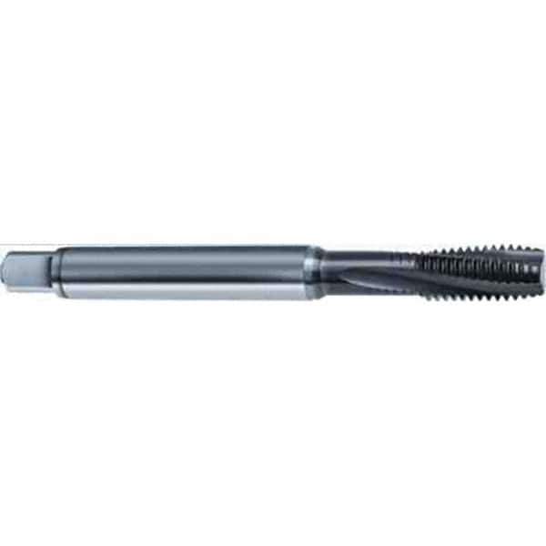 Guhring - M16x2.00 Metric 4 Flute 6HX Modified Bottoming Spiral Flute Tap - High Speed Steel, TiAlN Finish, 110mm OAL, Right Hand Flute, Right Hand Thread, D7/D8, Series 2920 - USA Tool & Supply