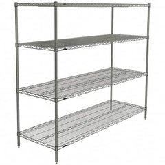 Metro - 2,000 Lb Capacity 4 Shelf Wire Shelving - Starter Unit - USA Tool & Supply