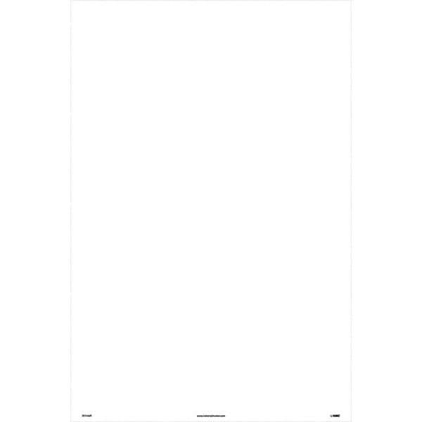 NMC - "Blank", 36" Long x 24" Wide, Rigid Plastic Safety Sign - Rectangular, Use for Workplace/Safety - USA Tool & Supply