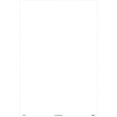 NMC - "Blank", 36" Long x 24" Wide, Rigid Plastic Safety Sign - Rectangular, Use for Workplace/Safety - USA Tool & Supply