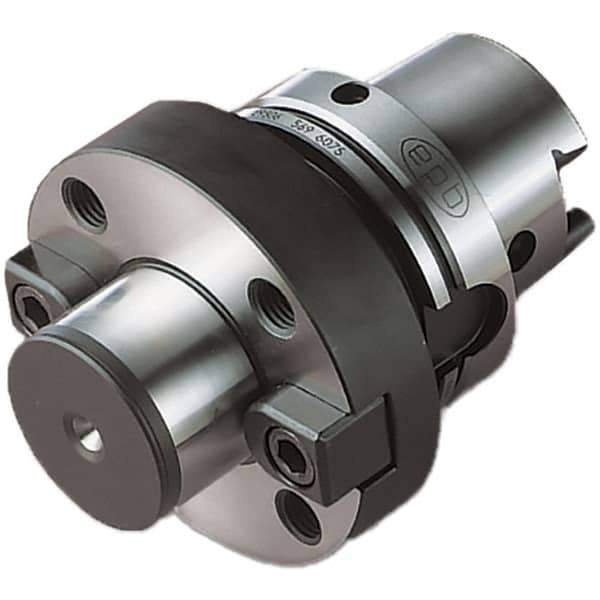 Seco - HSK125 Taper Shank 60mm Pilot Diam Shell Mill Holder - 96mm Flange to Nose End Projection, 129mm Nose Diam, Through-Spindle Coolant - Exact Industrial Supply