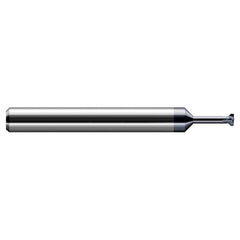 0.1930″ Cutter Diameter × 0.0200″ Width (TSC) × 0.5470″ (35/64″) Neck Length Carbide Thread Relief Cutter, 4 Flutes, AlTiN Coated - Exact Industrial Supply