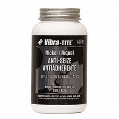 Vibra-Tite - 8 oz Jar, Nickel Anti-Seize Lubricant, with Brush Cap - USA Tool & Supply