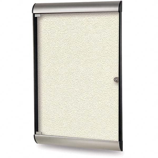 Ghent - Cork Bulletin Boards Style: Enclosed Bulletin Board Color: Ivory - USA Tool & Supply