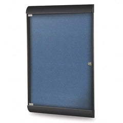 Ghent - Cork Bulletin Boards Style: Enclosed Bulletin Board Color: Navy - USA Tool & Supply