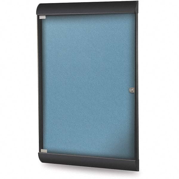 Ghent - Cork Bulletin Boards Style: Enclosed Bulletin Board Color: Ocean - USA Tool & Supply