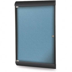 Ghent - Cork Bulletin Boards Style: Enclosed Bulletin Board Color: Ocean - USA Tool & Supply