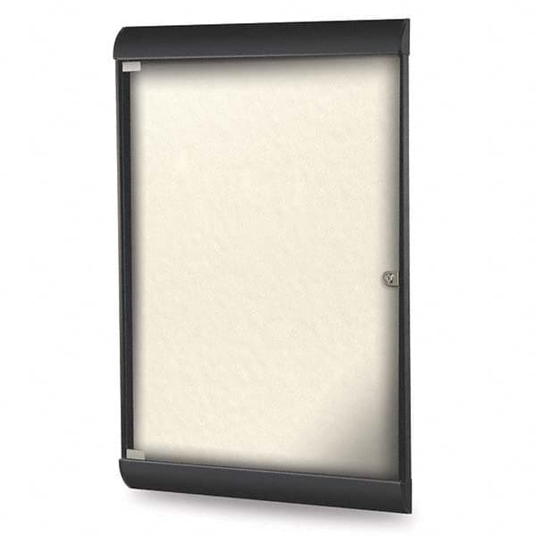 Ghent - Cork Bulletin Boards Style: Enclosed Bulletin Board Color: Ivory - USA Tool & Supply