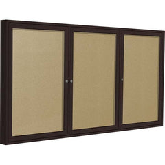 Ghent - Cork Bulletin Boards Style: Enclosed Outdoor Bulletin Board Color: Caramel - USA Tool & Supply