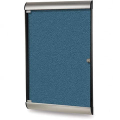 Ghent - Cork Bulletin Boards Style: Enclosed Bulletin Board Color: Ocean - USA Tool & Supply