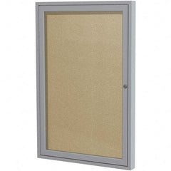 Ghent - Cork Bulletin Boards Style: Enclosed Outdoor Bulletin Board Color: Caramel - USA Tool & Supply