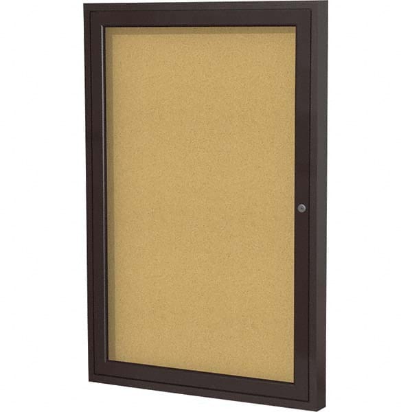 Ghent - Cork Bulletin Boards Style: Enclosed Cork Bulletin Boards Color: Natural Cork - USA Tool & Supply