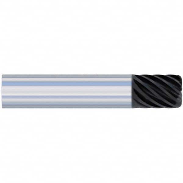 Accupro - 3/4", 1" LOC, 3/4" Shank Diam, 4" OAL, 10 Flute, Solid Carbide Square End Mill - USA Tool & Supply