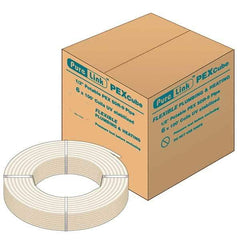 Mueller Industries - 0.475" ID x 5/8" OD, 100' Long, PEX-A Tube - Natural with Blue Print, 100 Max psi - USA Tool & Supply