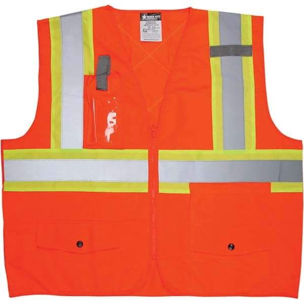 MCR Safety - High Visibility Vests Vest Style: Surveyor's Vest Type: Hi Visibility - USA Tool & Supply