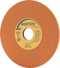 Norton - 7" Diam x 1-1/4" Hole x 1/4" Thick, L Hardness, 220 Grit Surface Grinding Wheel - Aluminum Oxide, Type 1, Very Fine Grade, 3,600 Max RPM, Vitrified Bond, No Recess - USA Tool & Supply