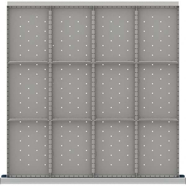 LISTA - 12-Compartment Drawer Divider Layout for 3.15" High Drawers - USA Tool & Supply