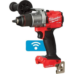 Milwaukee Tool - 18 Volt 1/2" Chuck Pistol Grip Handle Cordless Drill - 0-2000 RPM, Keyless Chuck, Reversible, Lithium-Ion Batteries Not Included - USA Tool & Supply