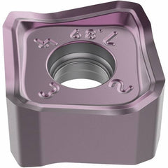 Seco - SNMX1407 M16 Grade MK2050 Carbide Milling Insert - TiAlN/TiSiN Finish, 6.59mm Thick, 14mm Inscribed Circle - USA Tool & Supply