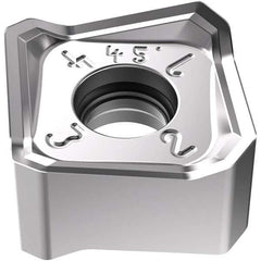 Seco - SNMX1407 M10 Grade MS2050 Carbide Milling Insert - TiAlN/NbN Finish, 6.59mm Thick, 14mm Inscribed Circle - USA Tool & Supply