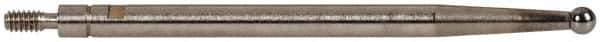 INTERAPID - 0.08" Ball Diam, Carbide, Ball Test Indicator Contact Point - 1-3/8" Contact Point Length, Use with Brown & Sharpe Interapid 312 Dial Test Indicators (Except 74.111965 & 74.111958) - USA Tool & Supply