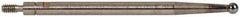 INTERAPID - 0.08" Ball Diam, Carbide, Ball Test Indicator Contact Point - 1-3/8" Contact Point Length, Use with Brown & Sharpe Interapid 312 Dial Test Indicators (Except 74.111965 & 74.111958) - USA Tool & Supply
