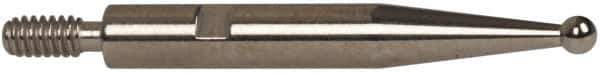 INTERAPID - 0.06" Ball Diam, Steel, Ball Test Indicator Contact Point - 0.65" Contact Point Length, Use with Brown & Sharpe Interapid 312 Dial Test Indicators (Except 74.111965 & 74.111958) - USA Tool & Supply