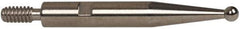 INTERAPID - 0.06" Ball Diam, Steel, Ball Test Indicator Contact Point - 0.65" Contact Point Length, Use with Brown & Sharpe Interapid 312 Dial Test Indicators (Except 74.111965 & 74.111958) - USA Tool & Supply