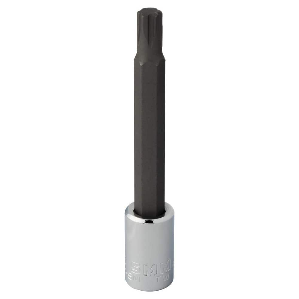 Hand Hex & Torx Bit Sockets; Socket Type: Hex Bit Socket; Tool Type: Hex Bit Socket; Hex Size (mm): 5.000; Bit Length (Inch): 2-3/4; Bit Length: 2.75 in; Insulated: No; Material: Steel; Finish: Chrome-Plated; Overall Length (Inch): 2-3/4 in; Non-sparking: