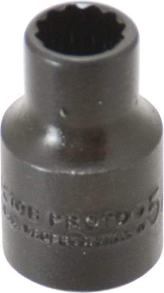 Proto - 5/16", 3/8" Drive, Standard Hand Socket - 12 Points, 1-3/32" OAL, Alloy Steel, Black Finish - USA Tool & Supply