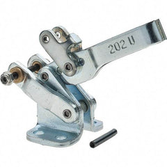 De-Sta-Co - 200 Lb Inner Hold Capacity, Horiz Mount, Air Power Hold-Down Toggle Clamp - 1/8 NPT Port, 34 Max psi, 102° Bar Opening, 26.92mm Height Under Bar - USA Tool & Supply