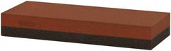 Norton - 5" Long x 2" Wide x 3/4" Thick, Aluminum Oxide Sharpening Stone - Rectangle, Coarse, Fine Grade - USA Tool & Supply