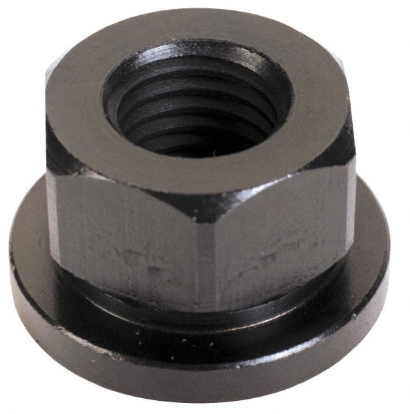 TE-CO - 1-1/4 - 7, 2-1/2" Flange Diam, 1-1/4" High, 1-13/16" Across Flats, Flange Nut - USA Tool & Supply