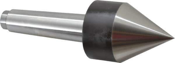 Riten - MT4 Taper Shank, Live Center - 2-1/2" Point Diam, 3-7/16" Point Len, 260 Lb Max Workpc, Pipe Nose Point - USA Tool & Supply