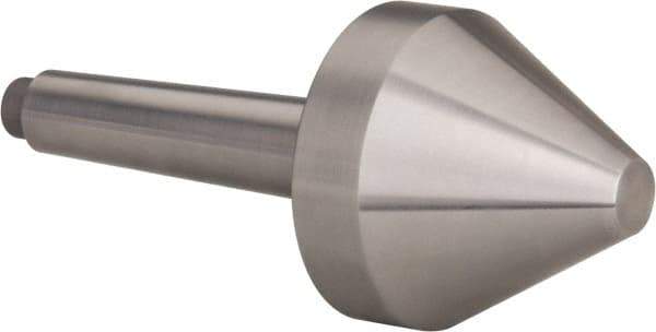 Riten - 2-1/8" Head Diam, Hardened Tool Steel Bull Nose Point Solid Dead Center - 2MT Morse Taper, 2-1/8" Point Diam, 1.4" Point Length - USA Tool & Supply