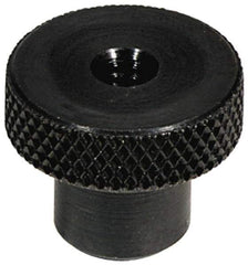 Jergens - 1-1/2 Inch Head, Steel Knob - Knurled, Carbon Steel, with Black Oxide Finish - USA Tool & Supply