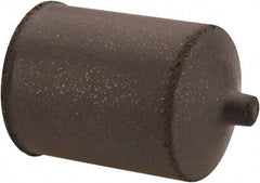 Cratex - 7/8" Max Diam x 1-1/4" Long, Cone, Rubberized Point - Medium Grade, Silicon Carbide, 1/4" Arbor Hole, Unmounted - USA Tool & Supply