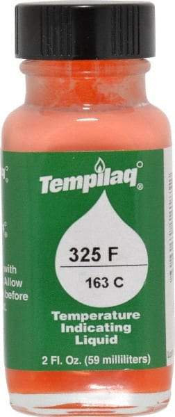 Tempil - 325°F Temp Indicating Liquid - 2 Ounce Container, 163°C - USA Tool & Supply