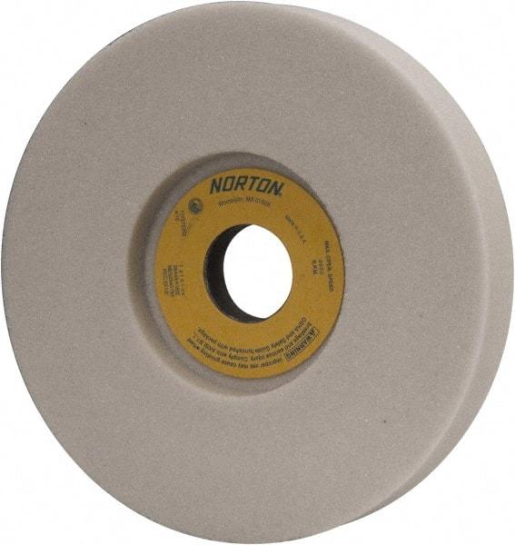 Norton - 7" Diam x 1-1/4" Hole x 1" Thick, K Hardness, 46 Grit Surface Grinding Wheel - Aluminum Oxide, Type 5, Coarse Grade, 3,600 Max RPM, Vitrified Bond, One-Side Recess - USA Tool & Supply